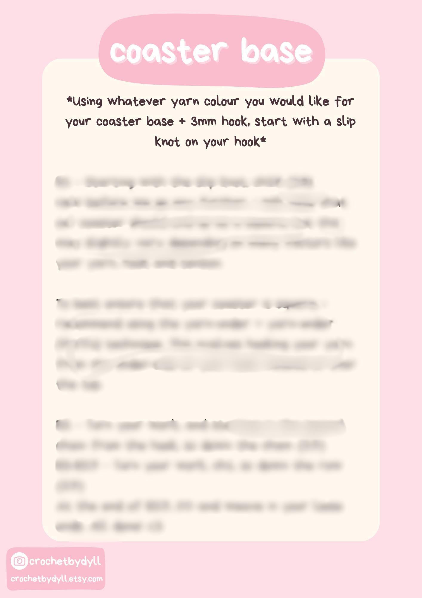 Electric Mouse, Pink Puff and Fox-Inspired Crochet & Cross Stitch Coaster Pattern Bundle – PDF Download