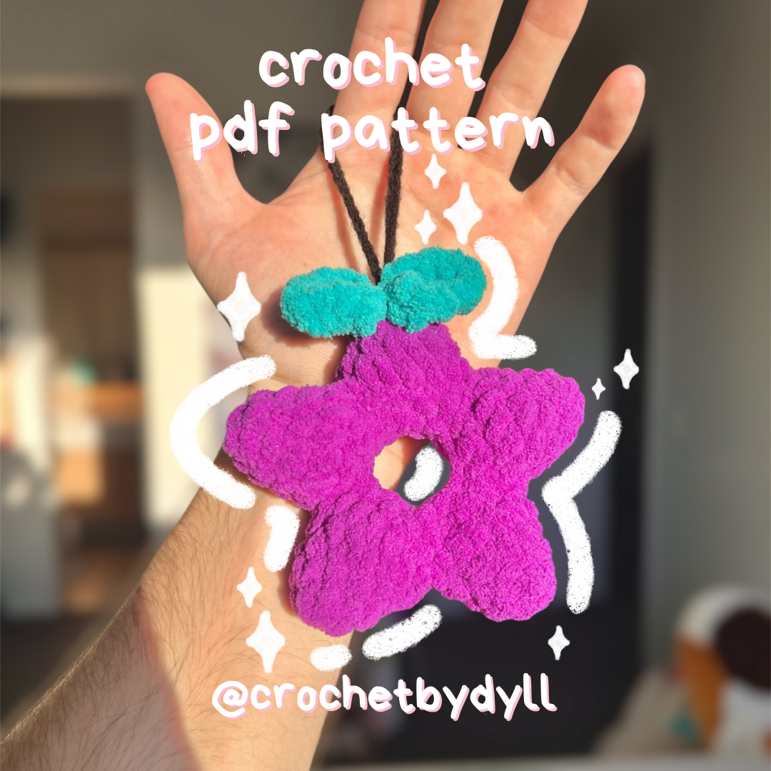 Stardew Valley Stardrop Keychain PDF Crochet Pattern – Easy Plushie Guide with Photos