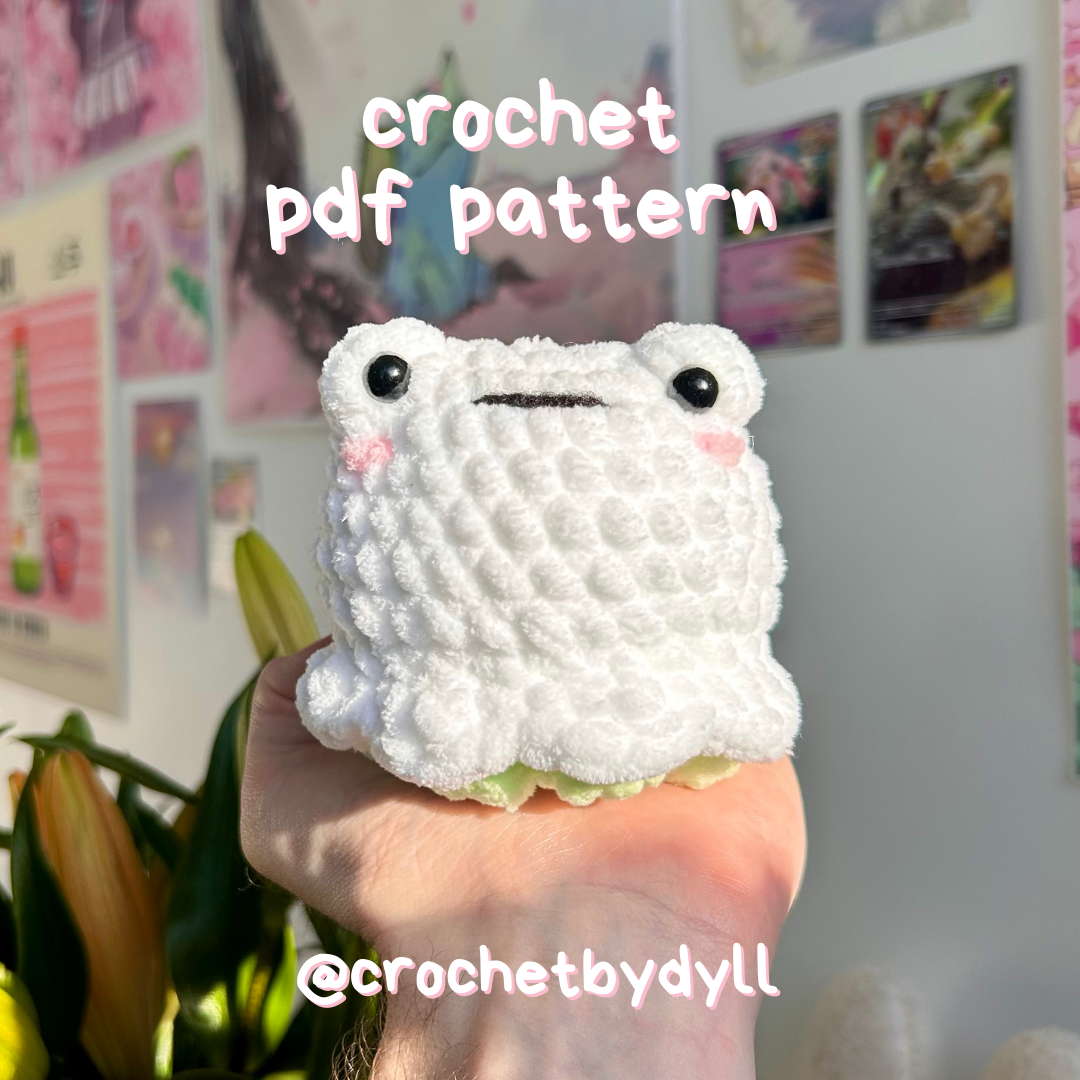 Ghost Frog Crochet Pattern PDF β Cute Halloween Amigurumi Plushie Pattern