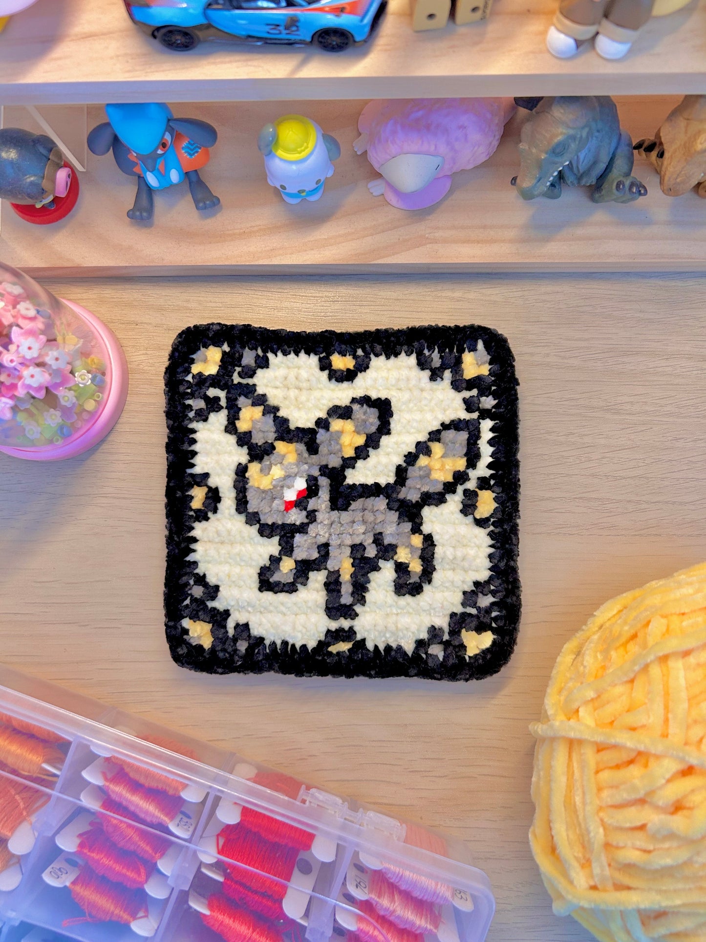 Complete Eeveelution Tile Wall Hanging Pattern – Includes Joining + Border Instructions