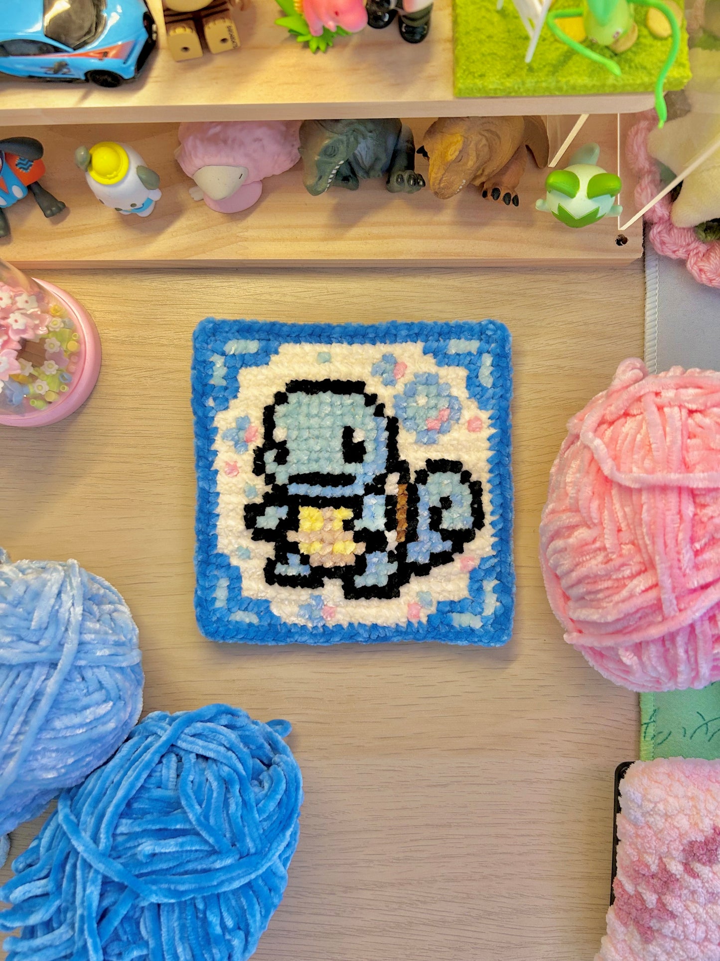 Gen 1 Starter Trio Crochet x Cross-Stitch Pattern Bundle – Bulbasaur, Charmander & Squirtle-Inspired