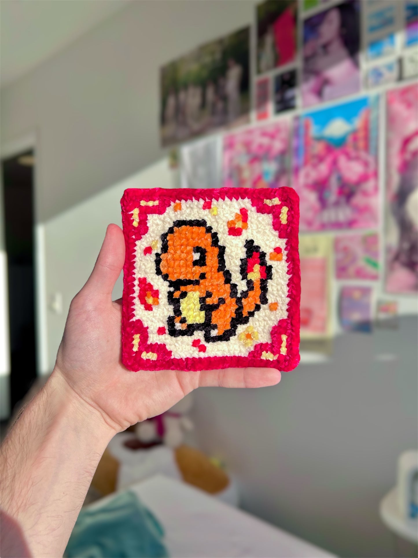 Gen 1 Starter Trio Crochet x Cross-Stitch Pattern Bundle – Bulbasaur, Charmander & Squirtle-Inspired