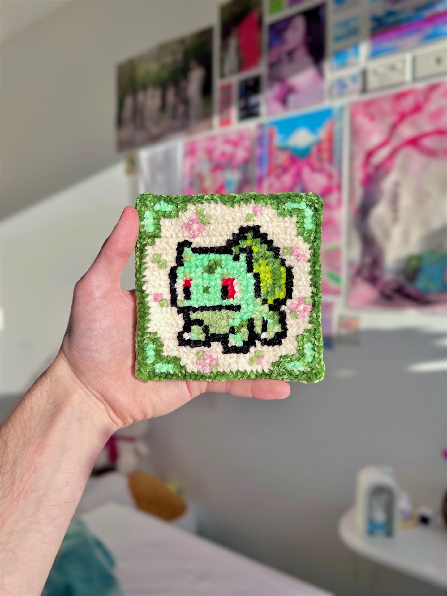 Gen 1 Starter Trio Crochet x Cross-Stitch Pattern Bundle – Bulbasaur, Charmander & Squirtle-Inspired