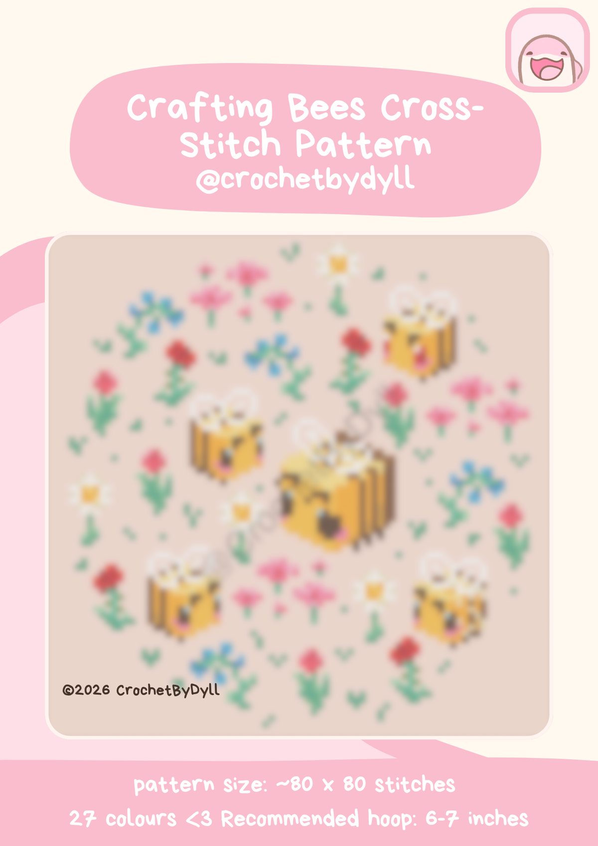 Pixel Mine Bees Cross Stitch Pattern Bundle - PixelStitch