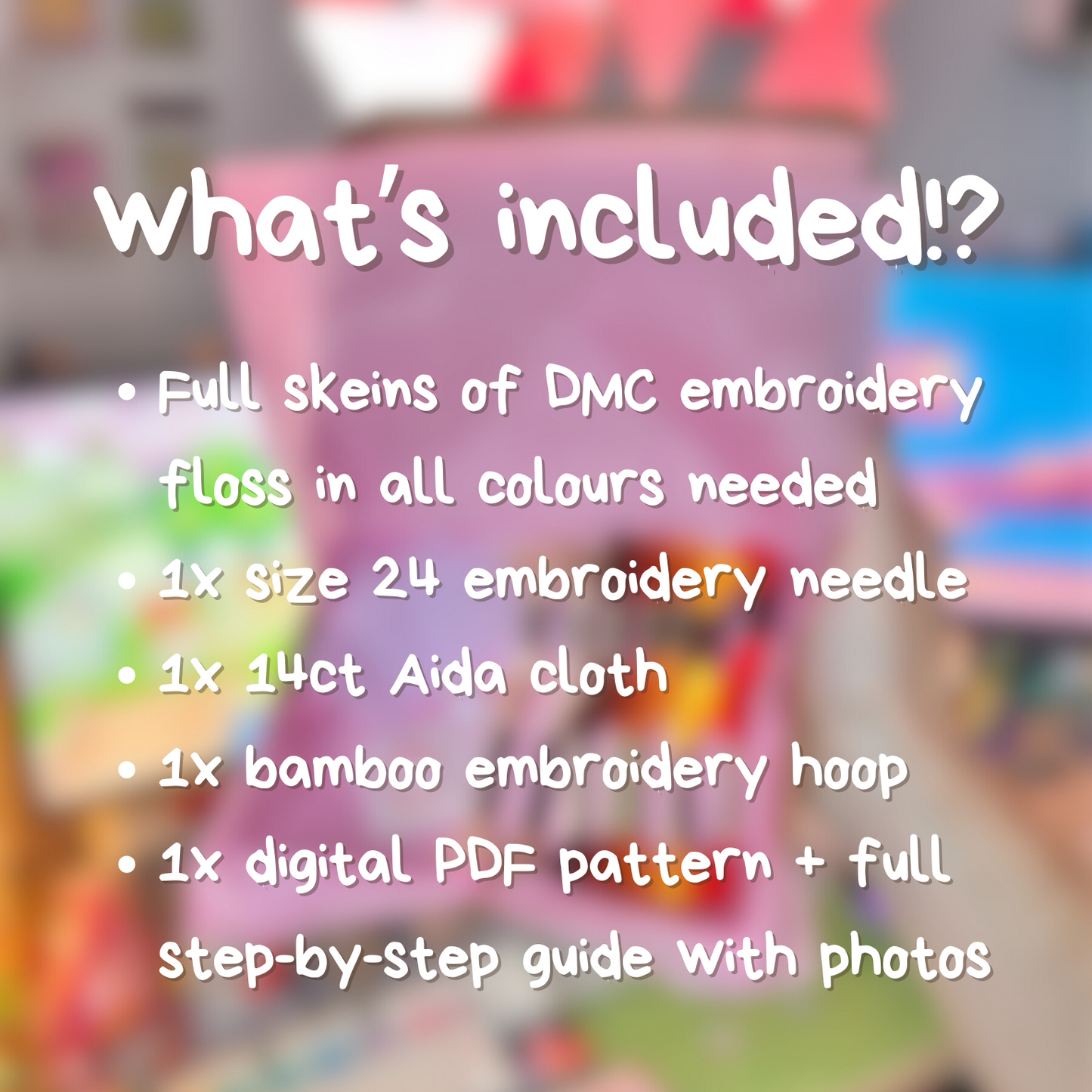 Gen 1 Starter Pokémon-Inspired Cross Stitch Kit – Beginner-Friendly DIY Craft Set with PDF Pattern