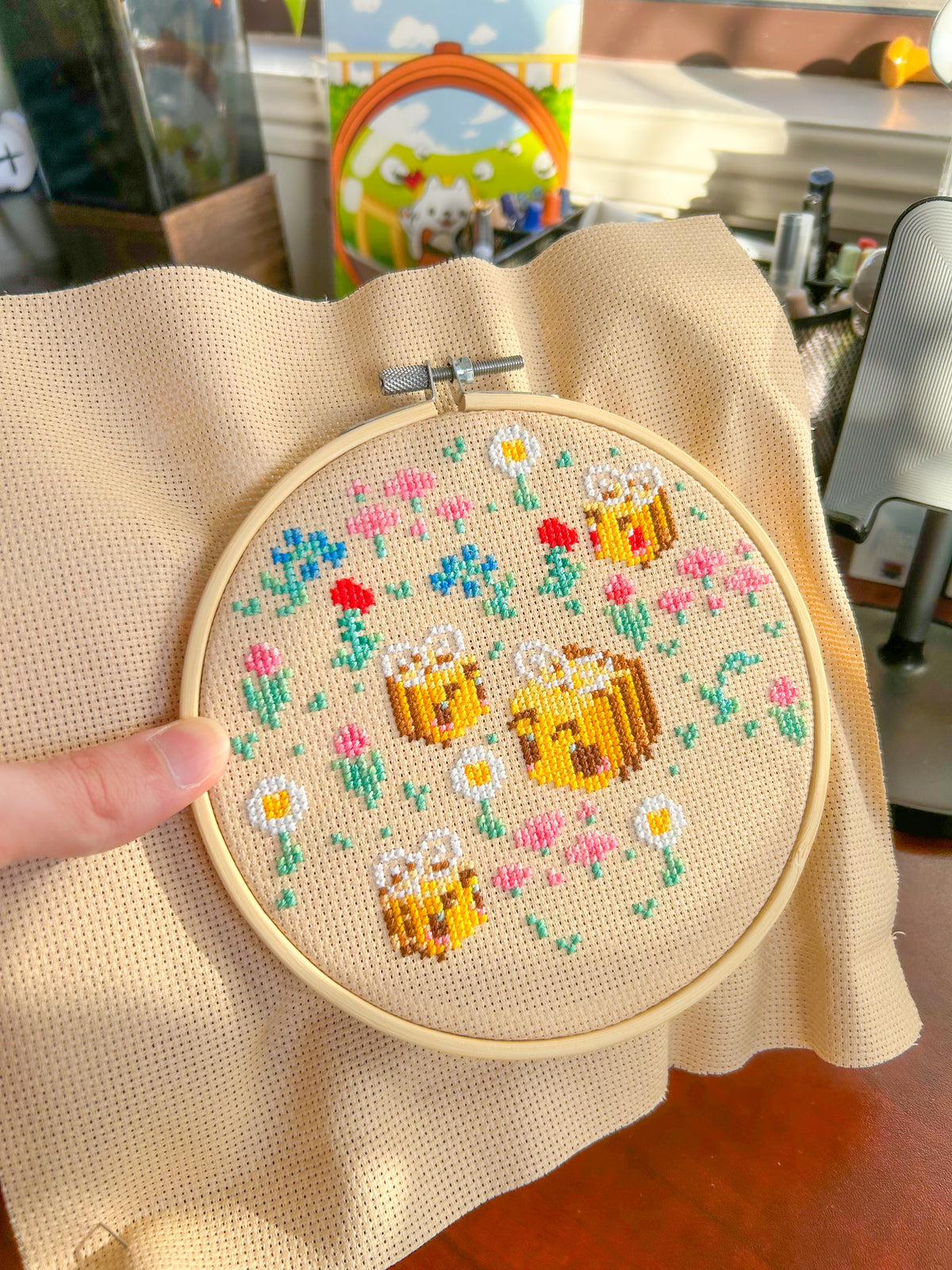 Pixel Mine Bees Cross Stitch Pattern Bundle - PixelStitch