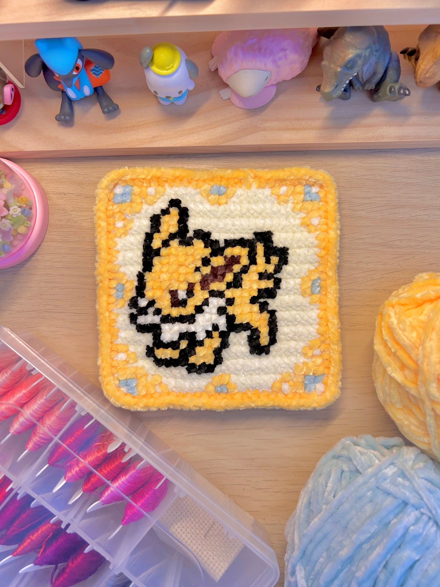 Complete Eeveelution Tile Wall Hanging Pattern – Includes Joining + Border Instructions