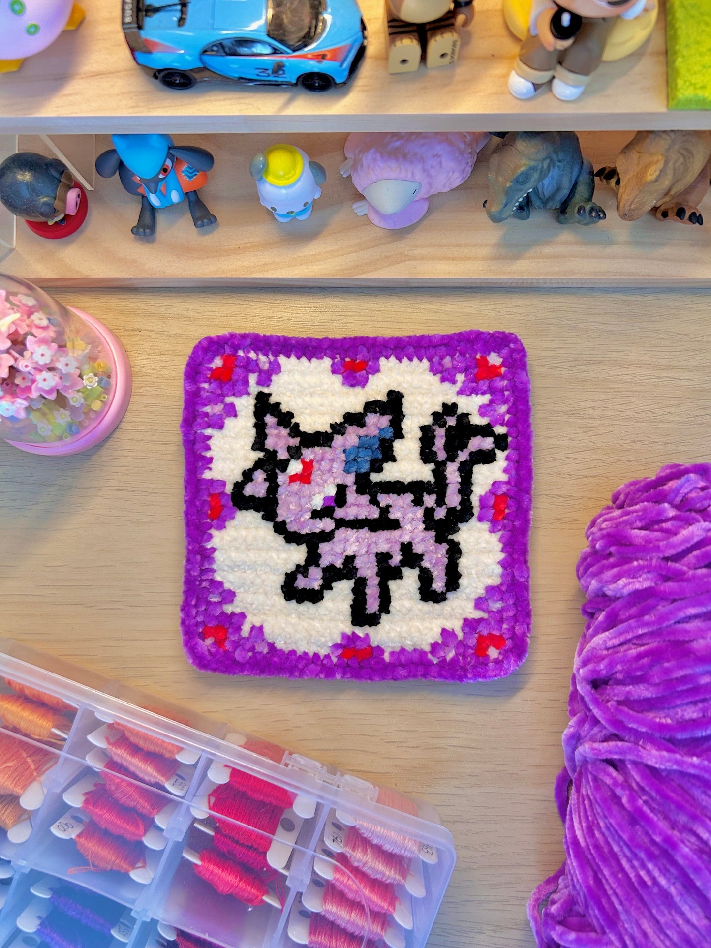 Complete Eeveelution Tile Wall Hanging Pattern – Includes Joining + Border Instructions