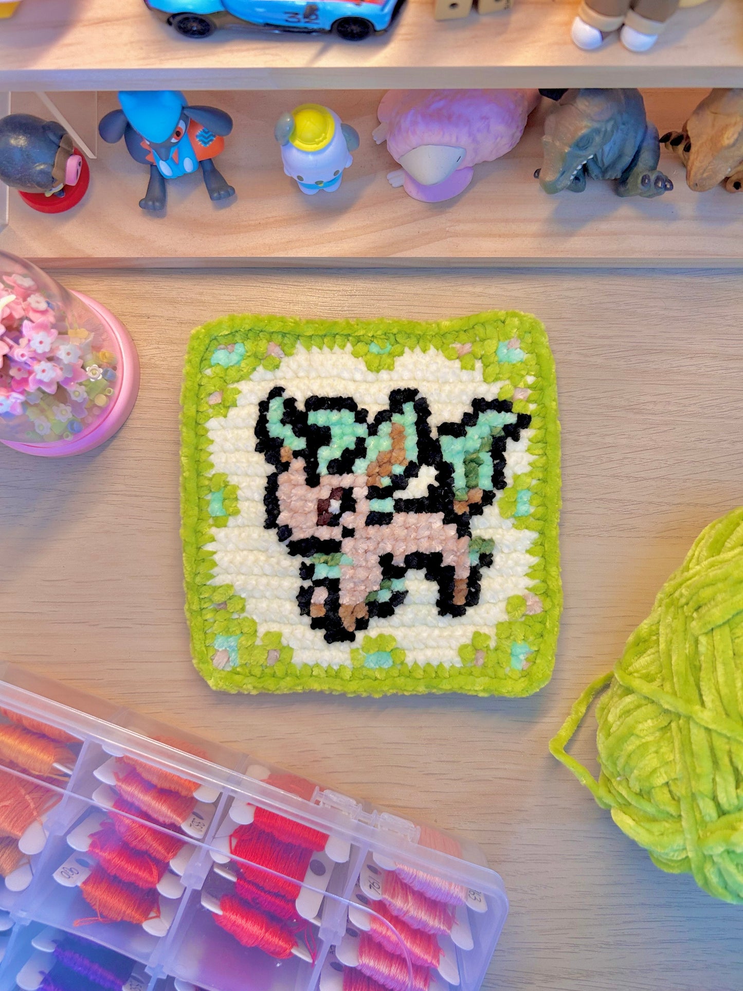 Complete Eeveelution Tile Wall Hanging Pattern – Includes Joining + Border Instructions
