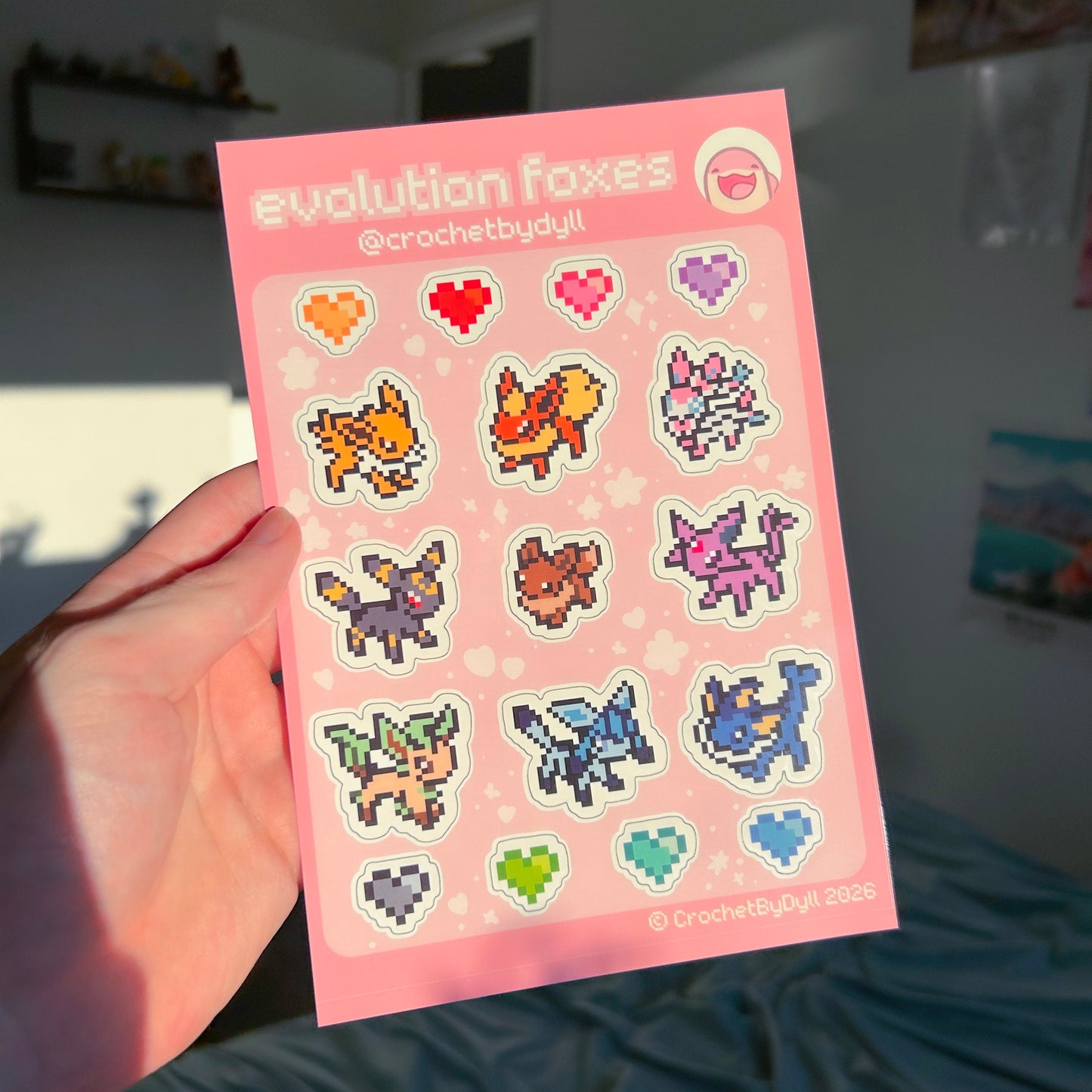 Evolution Fox Sticker Sheet
