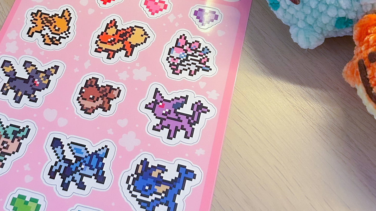Evolution Fox Sticker Sheet