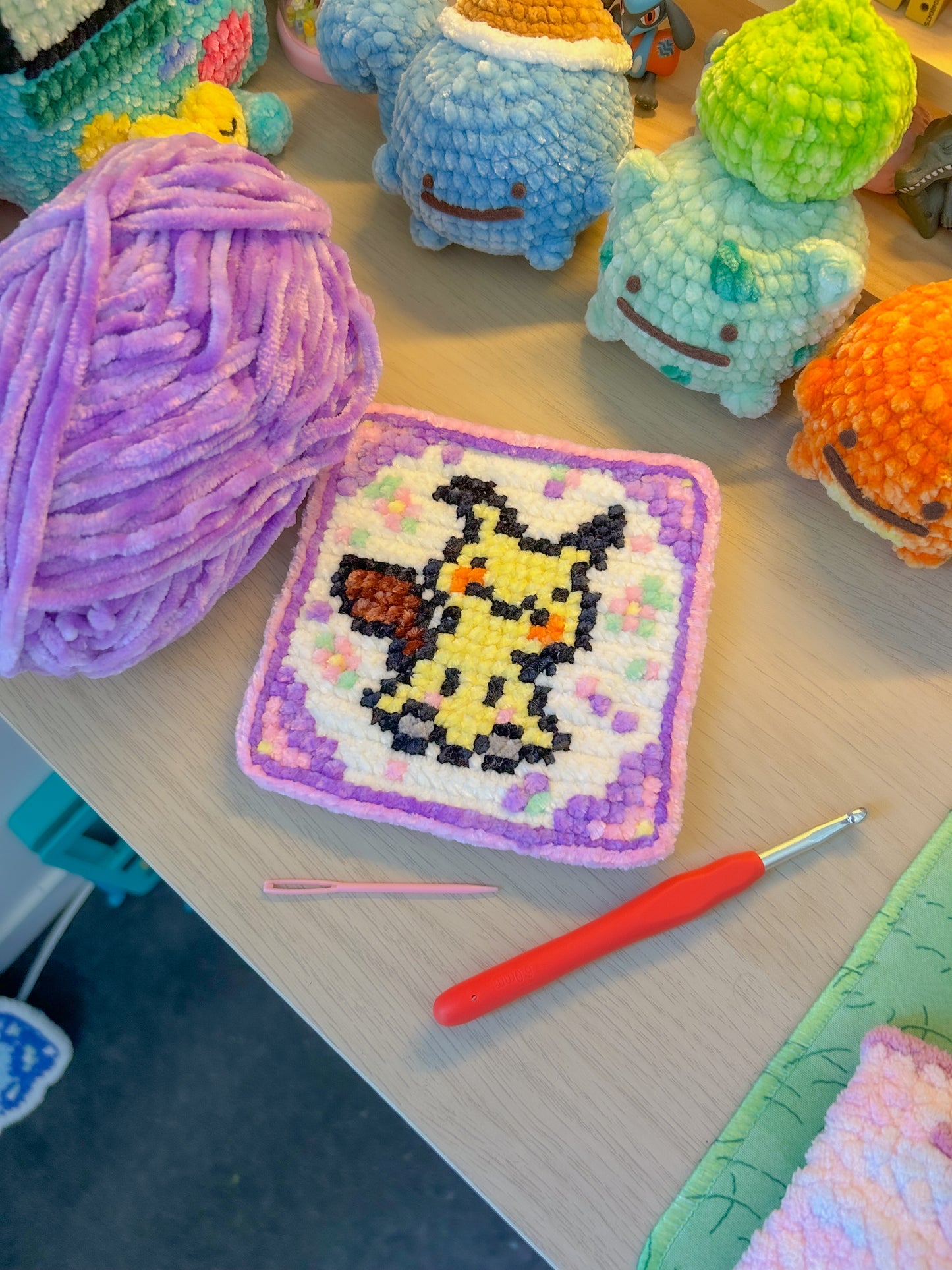 Mimi Pika Crochet x Cross Stitch Pattern - PixelStitch