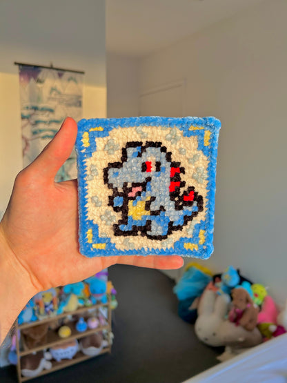 Gen 2 Starter Trio Crochet x Cross-Stitch Tile Pattern Bundle – Chikorita, Cyndaquil & Totodile-Inspired
