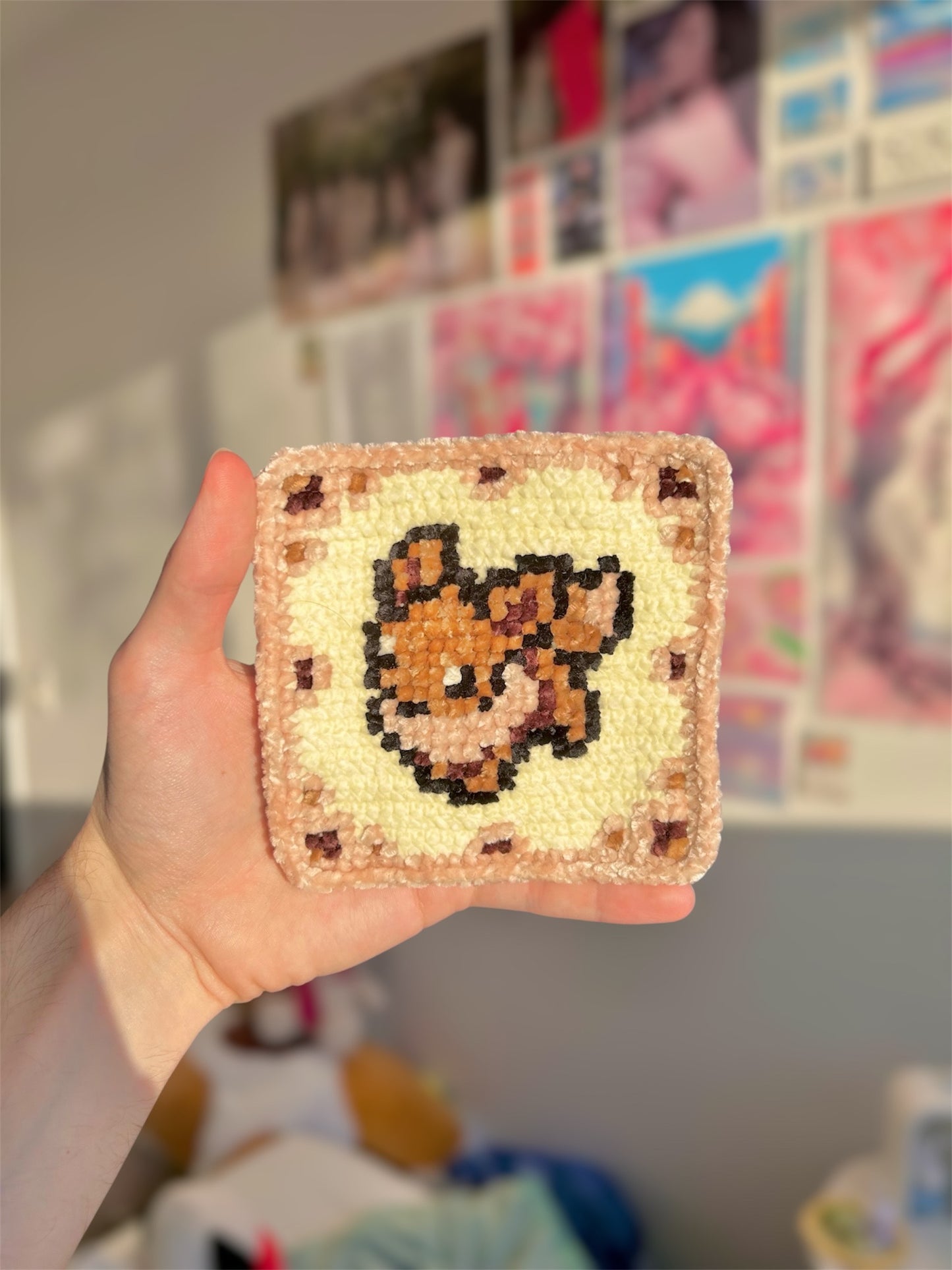 Complete Eeveelution Tile Wall Hanging Pattern – Includes Joining + Border Instructions