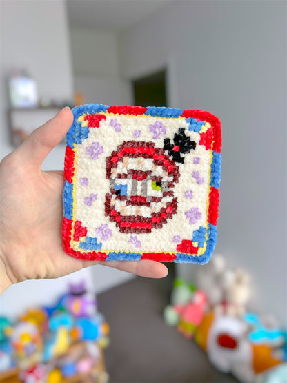 Caine-Inspired Crochet x Cross Stitch Pattern - The Amazing Digital Circus Fan Art PixelStitch Pattern