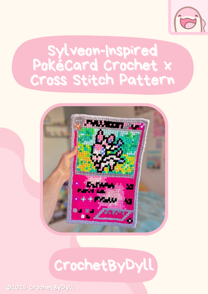 Fairy Fox PokéCard Crochet x Cross Stitch Pattern - PixelStitch