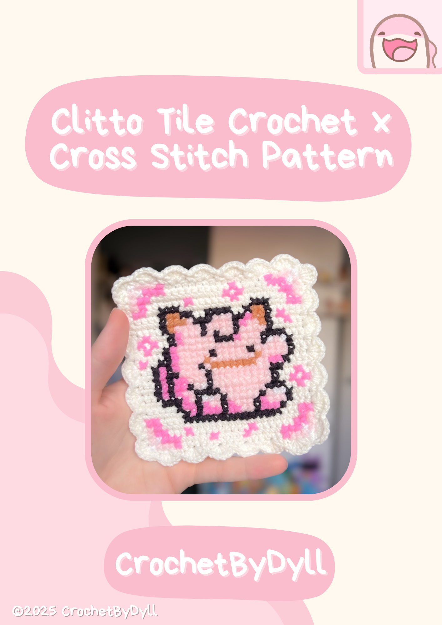Fairy Ditto Crochet x Cross-Stitch Tile Pattern