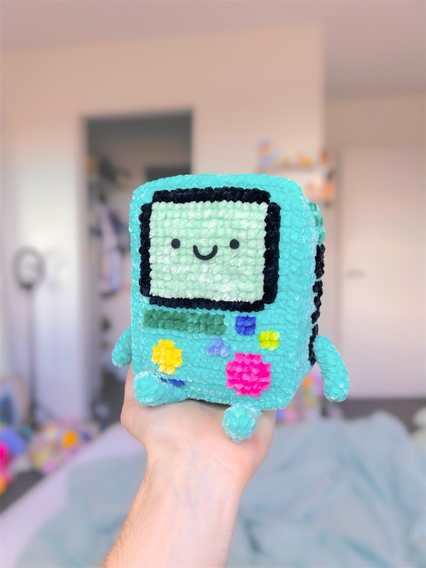 Adventure Console Friend Crochet x Cross Stitch Pattern - PixelStitch