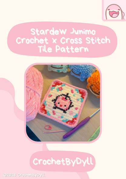 Stardew Junimo Crochet x Cross Stitch Pattern - PixelStitch