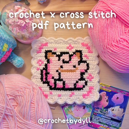 Fairy Ditto Crochet x Cross-Stitch Tile Pattern
