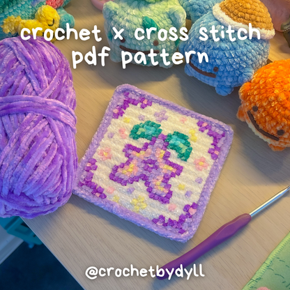Stardew Stardrop Crochet x Cross Stitch Pattern - PixelStitch