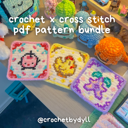 Stardew Bundle A Crochet x Cross Stitch Pattern Bundle - PixelStitch