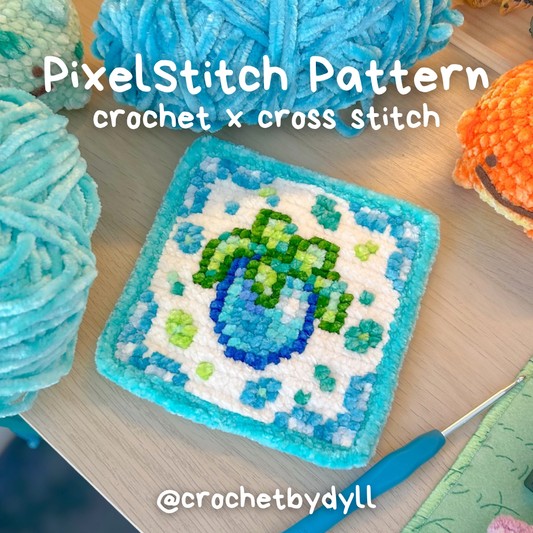 Stardew Ancient Fruit Crochet x Cross Stitch Pattern - PixelStitch